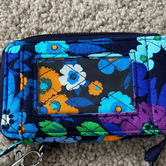 Vera Bradley Midnight Blues Zippered Wallet Wristlet - Picture 6 of 6